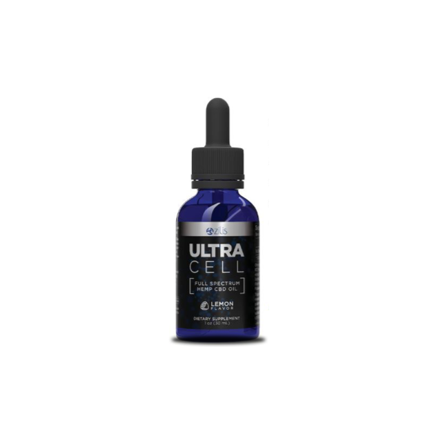 Zilis UltraCell Full Spectrum Hemp CBD Oil Lemon 1oz 30mL